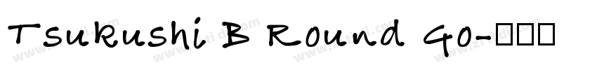 Tsukushi B Round Go字体转换